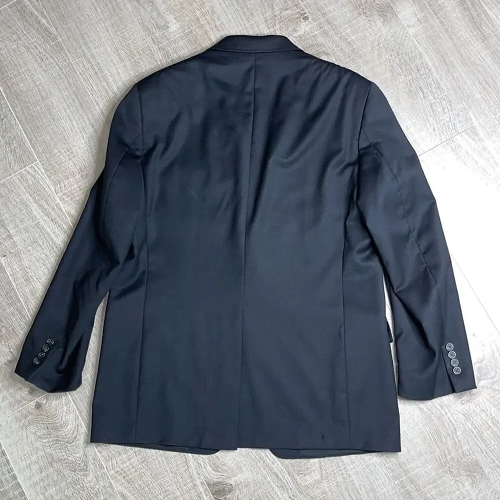 LAUREN RALPH LAUREN Black 100% Wool 2 Button Blazer Men’s Size 42R